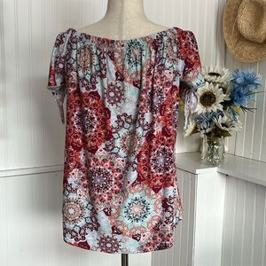 Off The Shoulder Bohemian Peasant Top